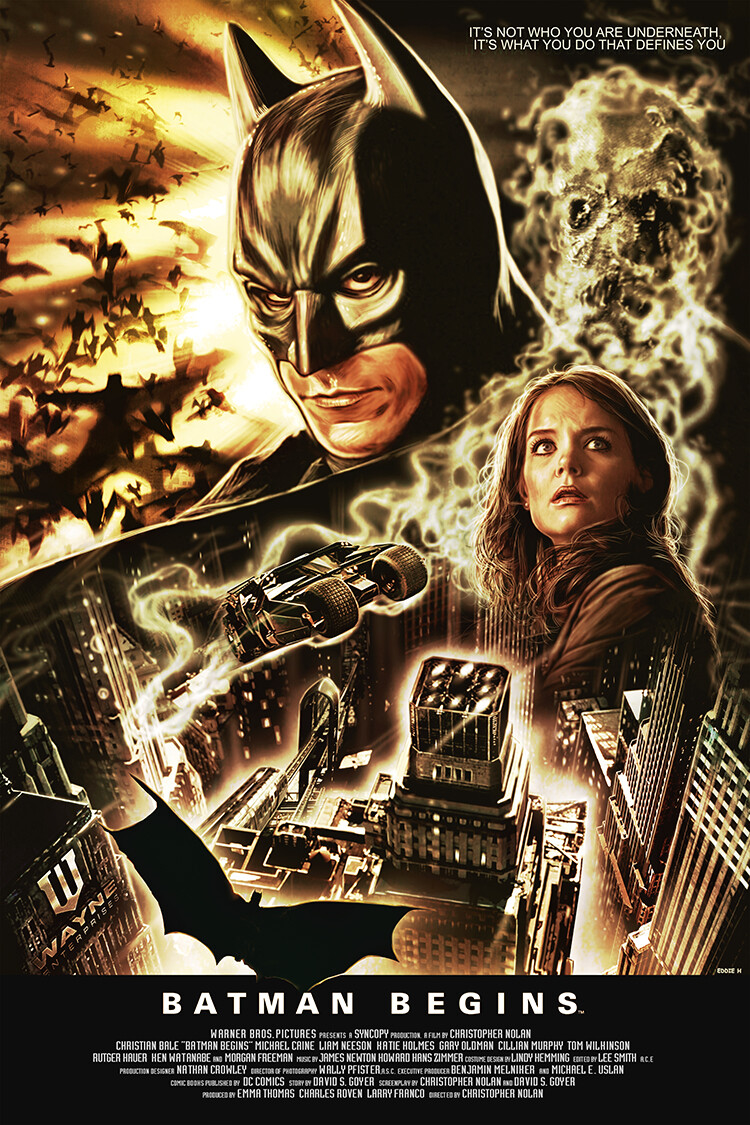 Eddie Holly - Batman Begins Poster