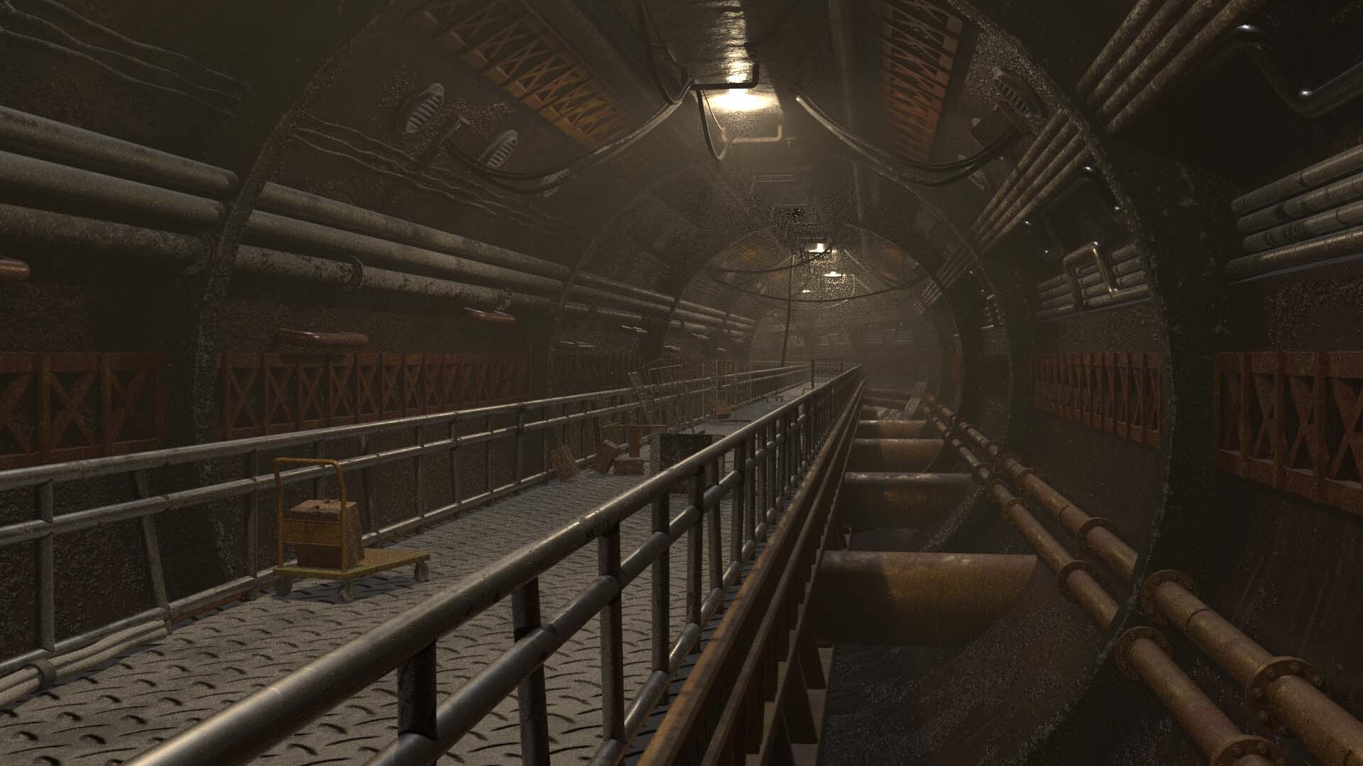ArtStation - Steampunk Tunnel