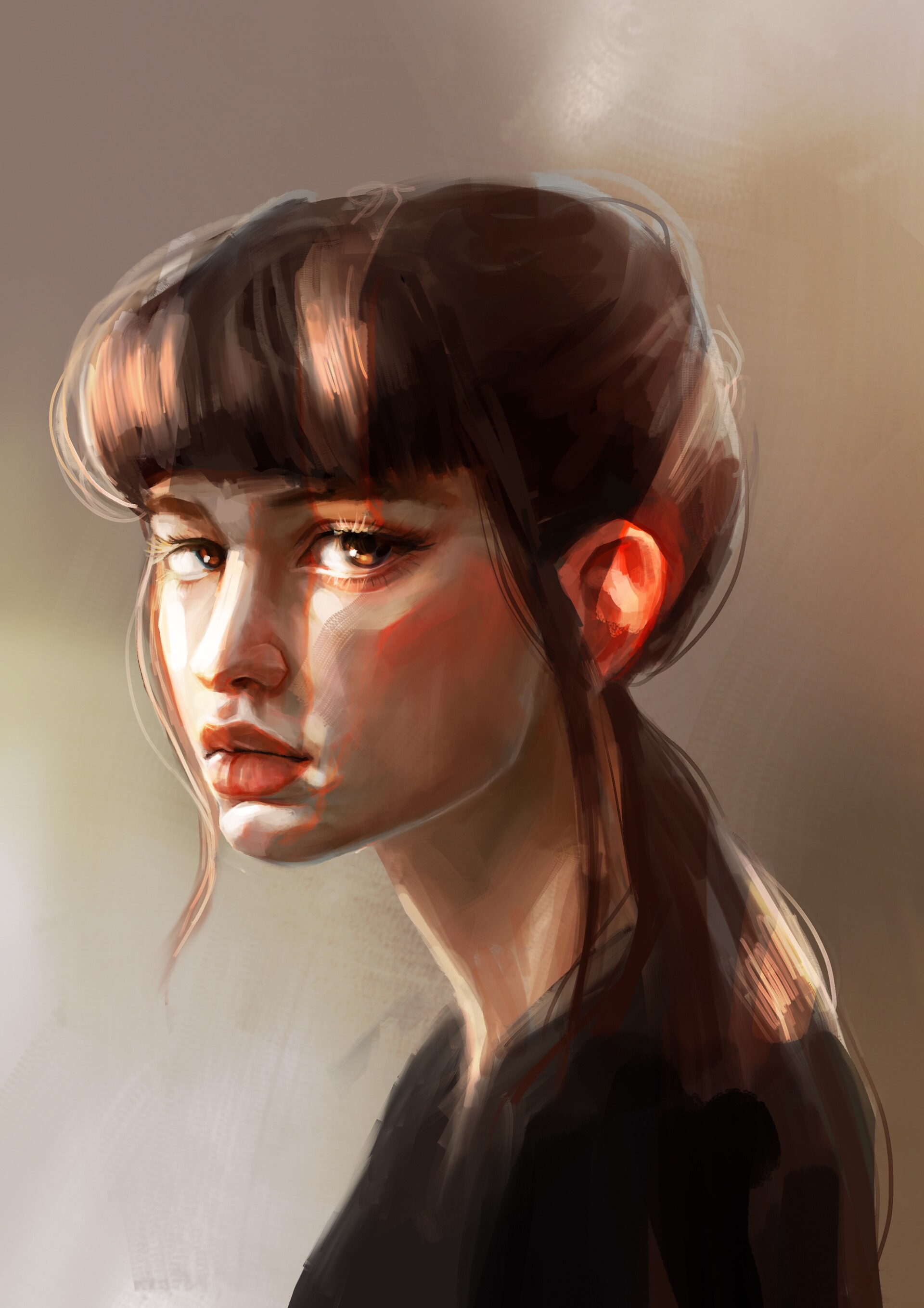 ArtStation - A portrait of a girl