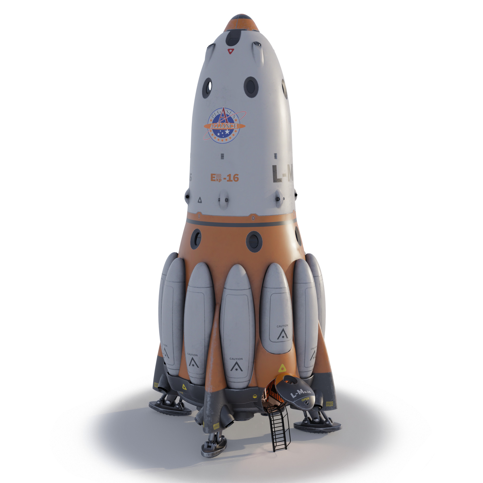 Rocket landing Module - available on Turbosquid.com
