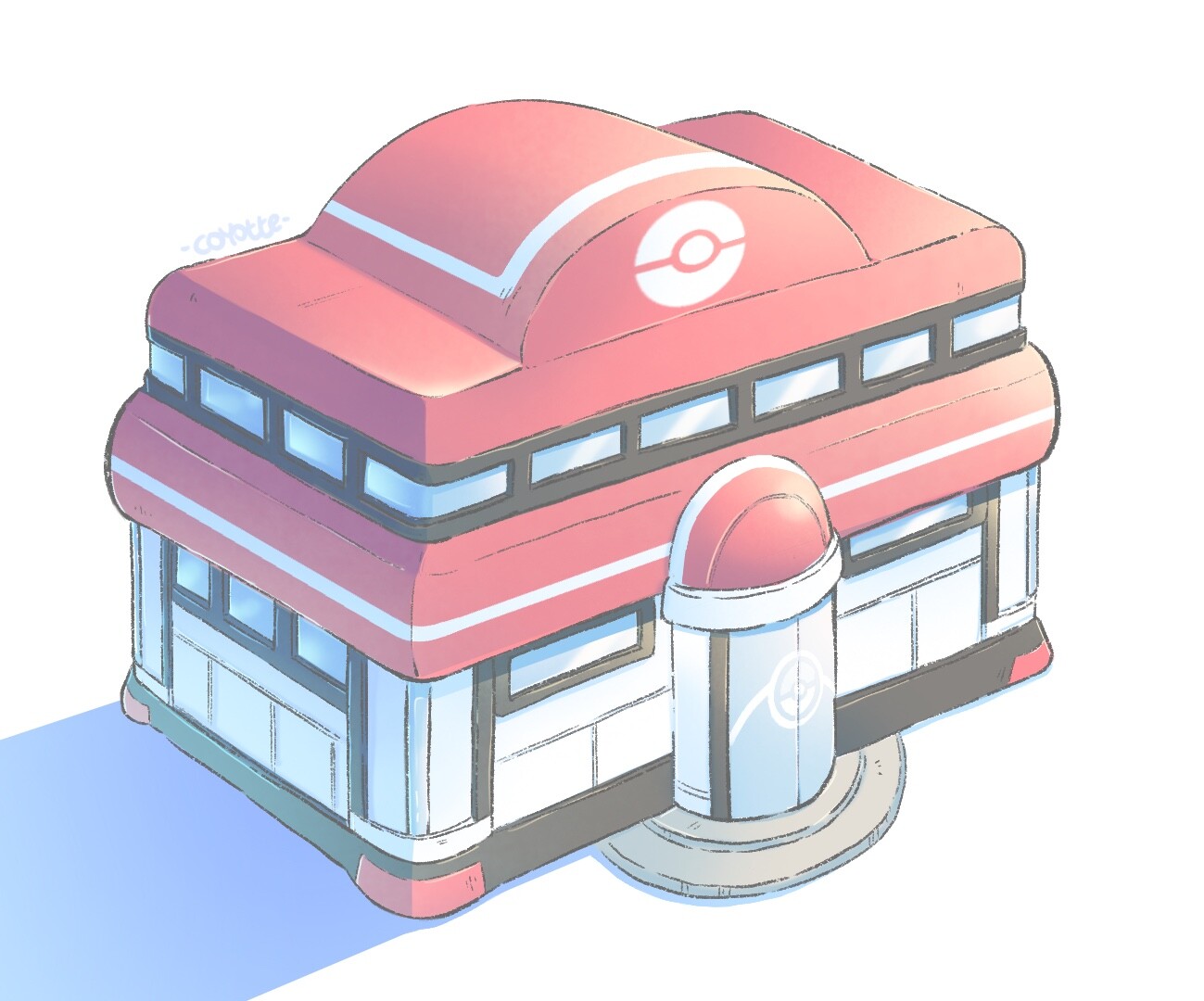 ArtStation - Pokemon center