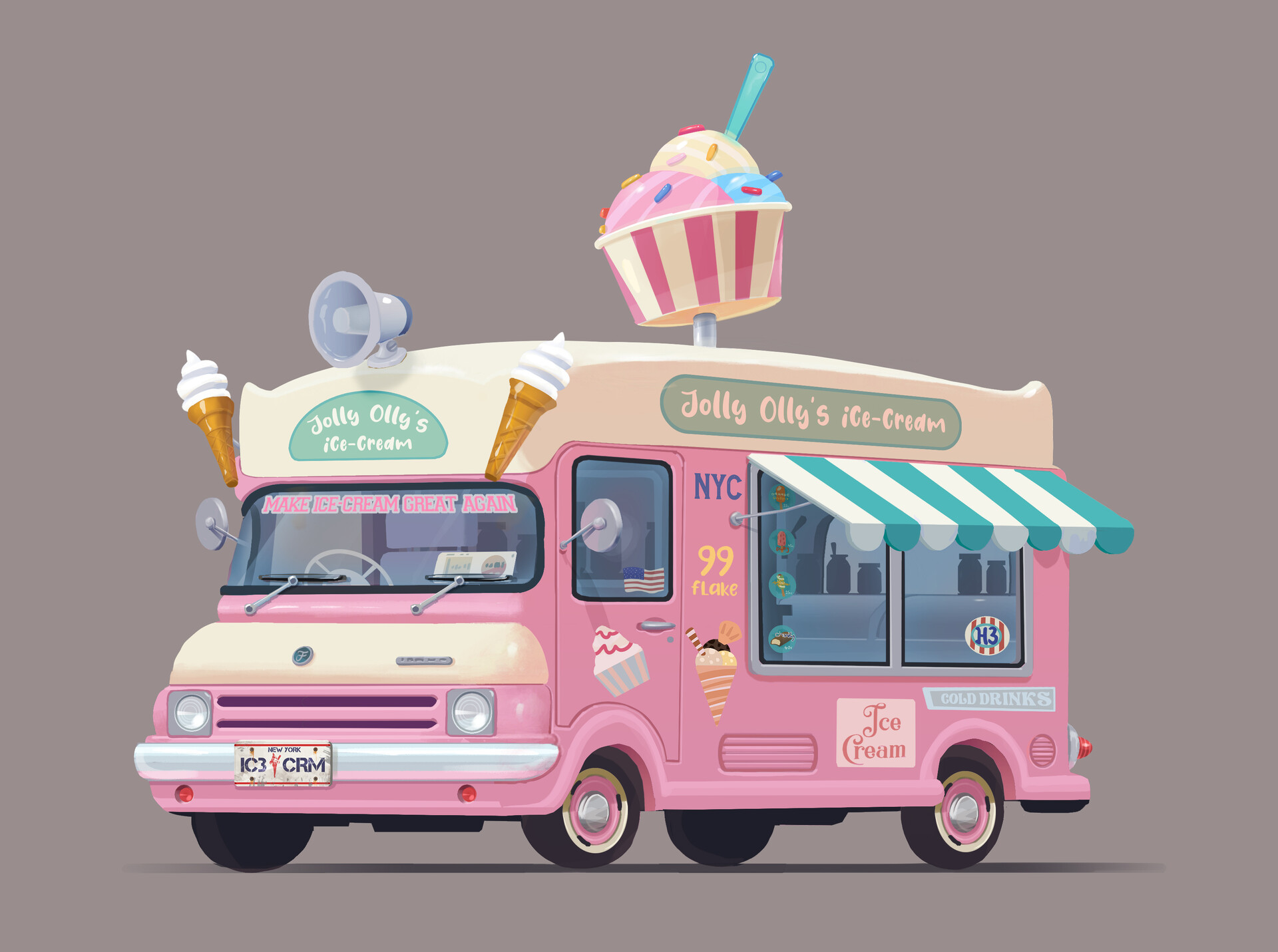 Ice cream vans vintage shop