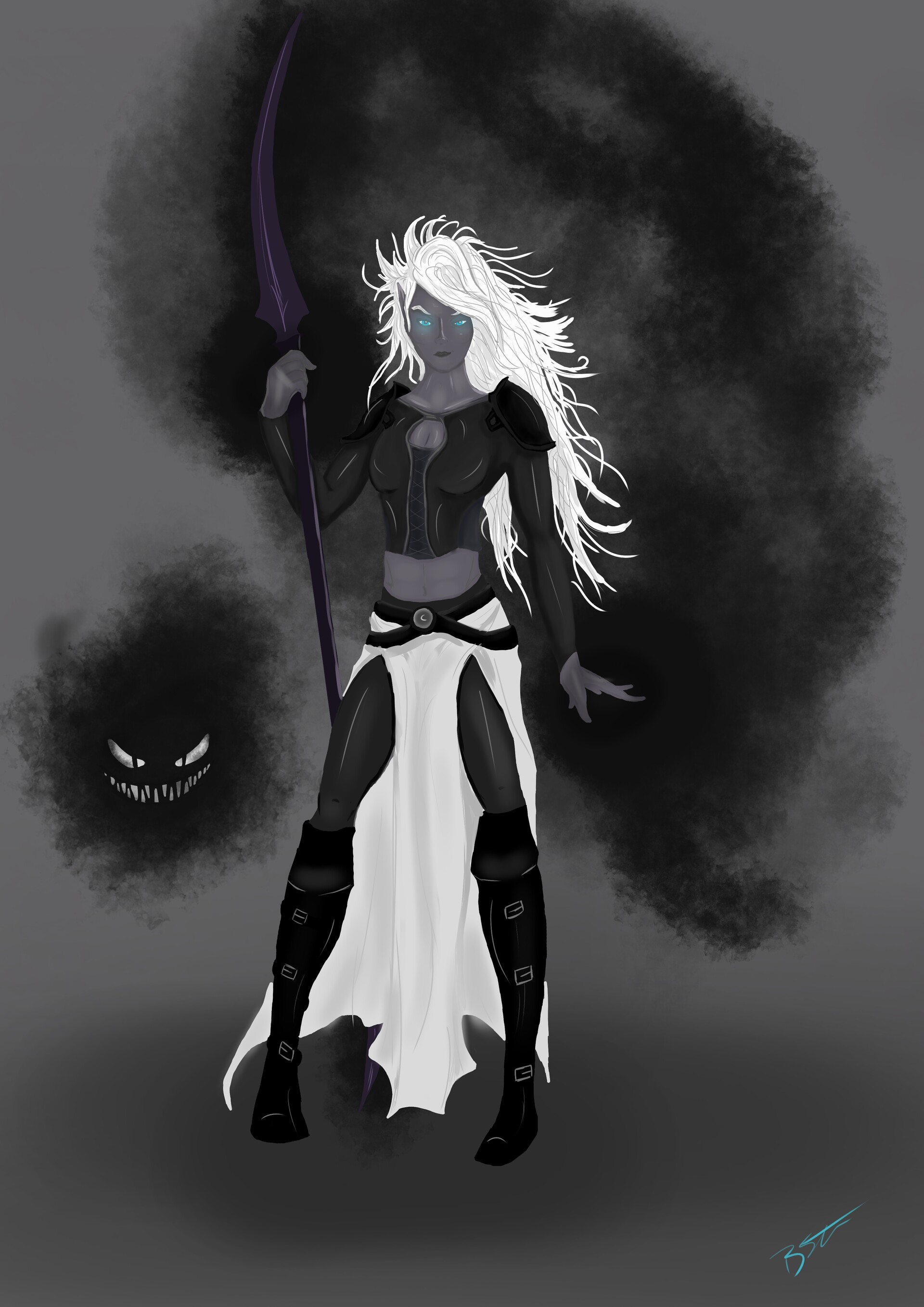 ArtStation Nalyth Dark Elf Shadow Sorcerer