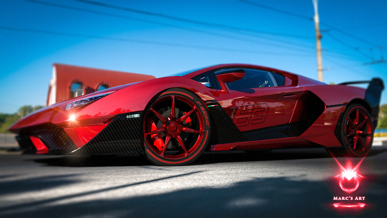 Marc Hill MA Red Lambo