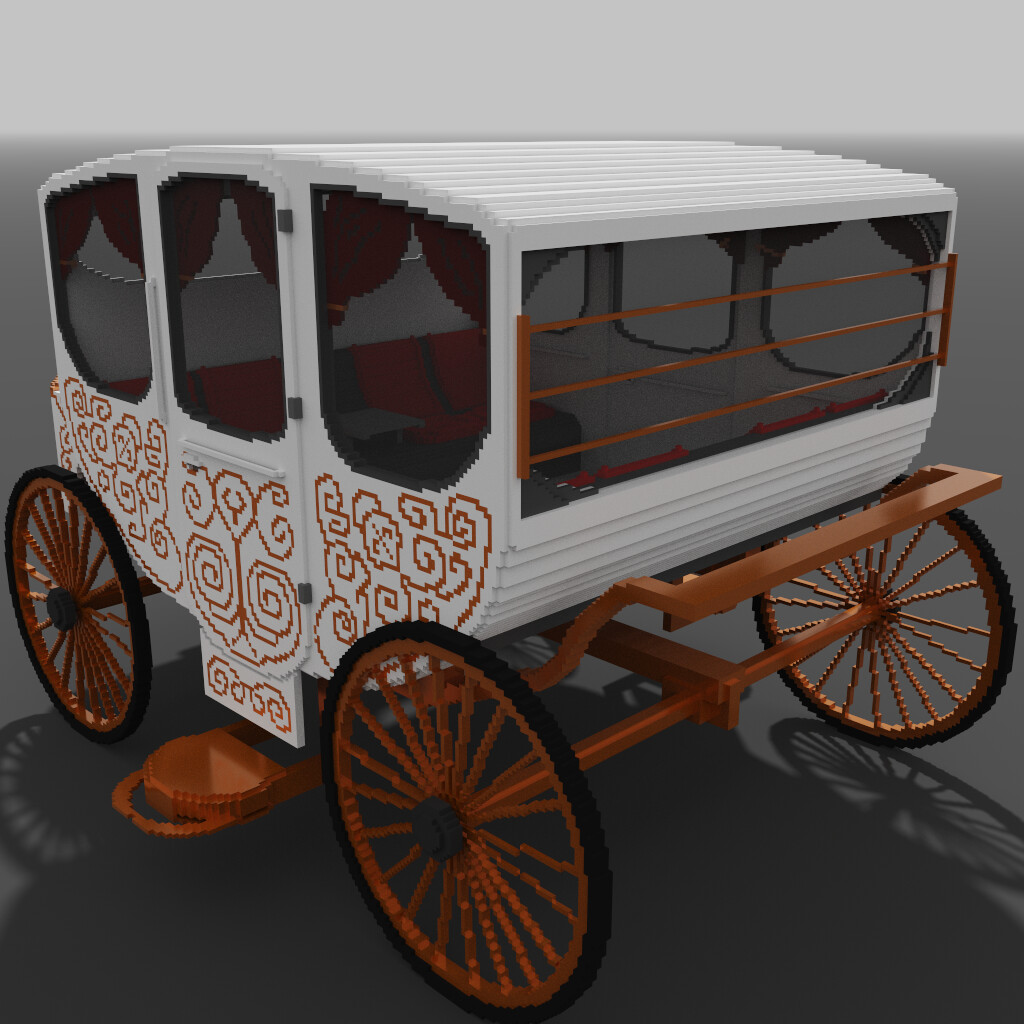 Роман Яшин - Voxel carriages pack (3 units)
