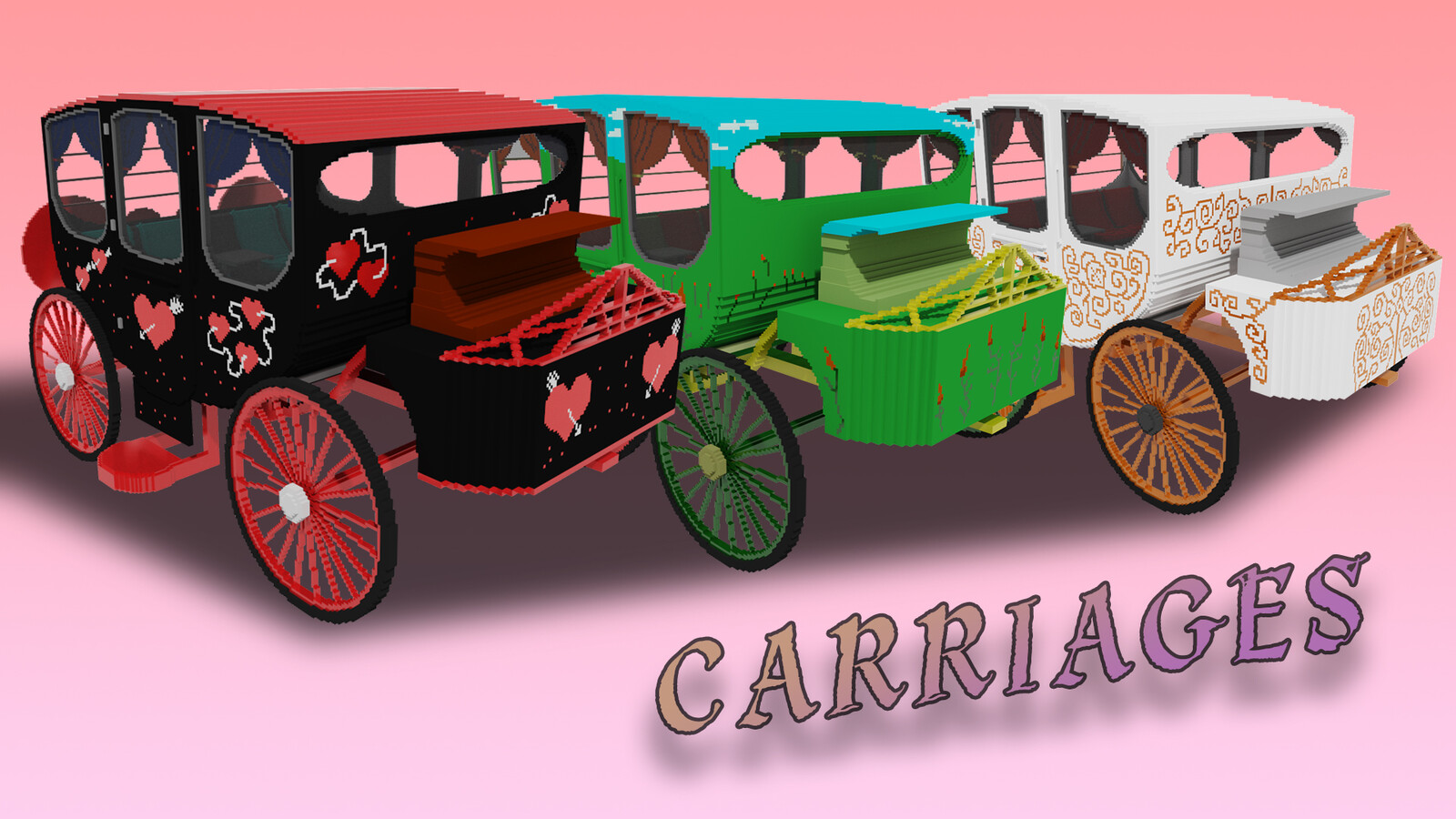 Роман Яшин - Voxel carriages pack (3 units)