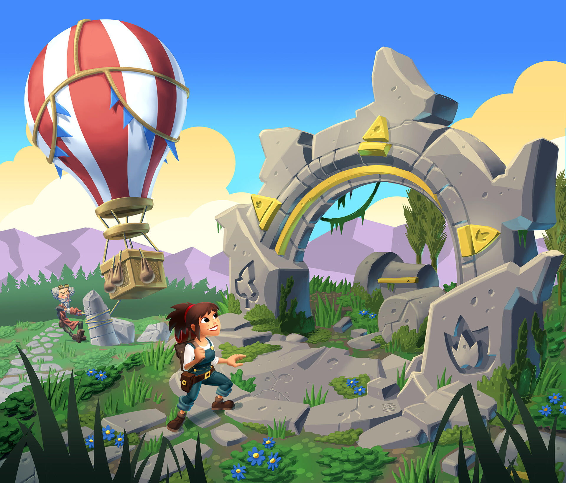 ArtStation - Sunrise Village Portal