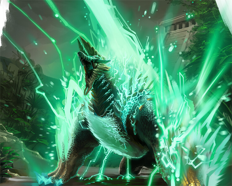 Artstation 雷狼竜ジンオウガ From Monster Hunter
