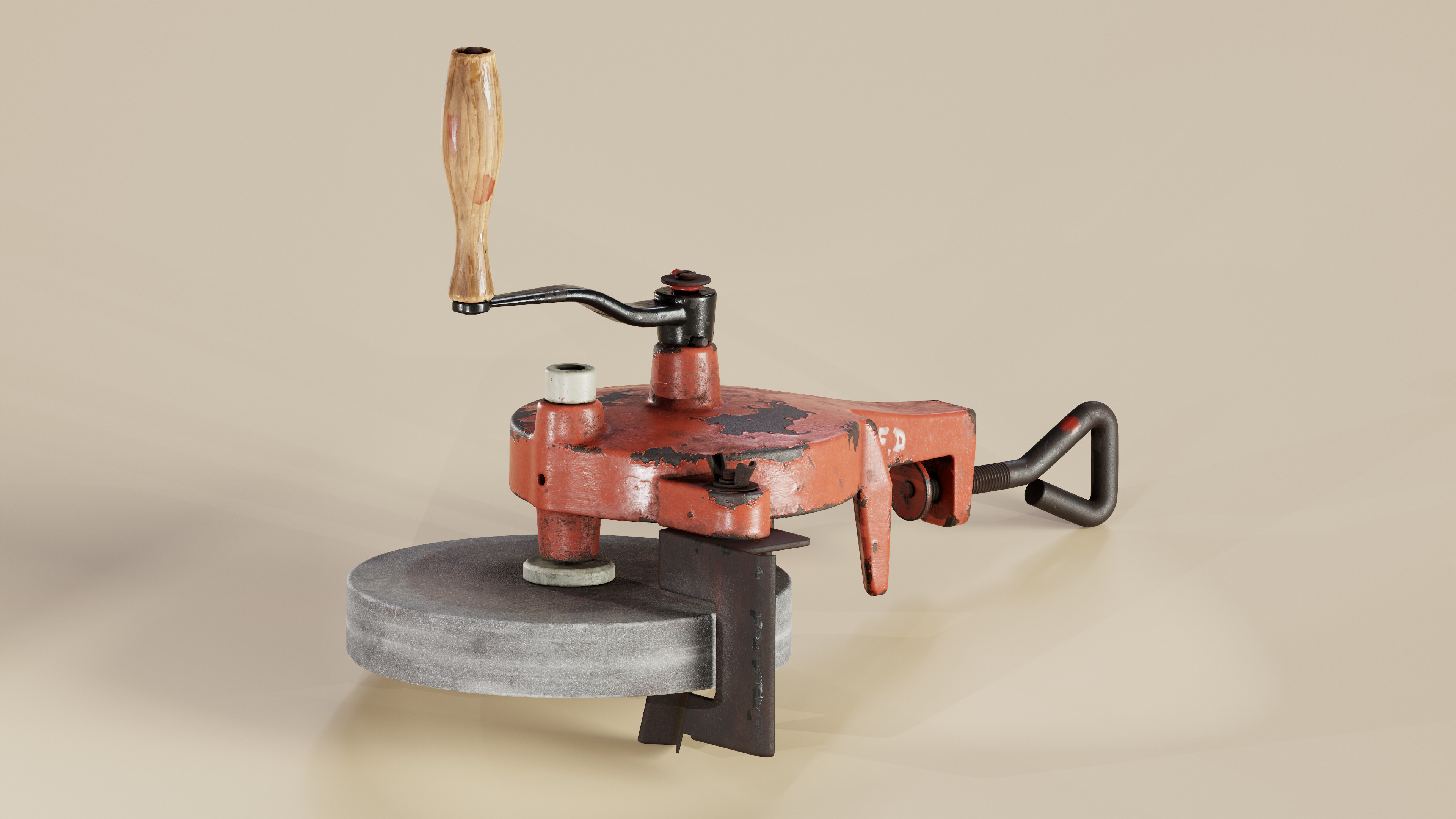 hand-crank-grinder - J.S. Bogdanovich Guitars