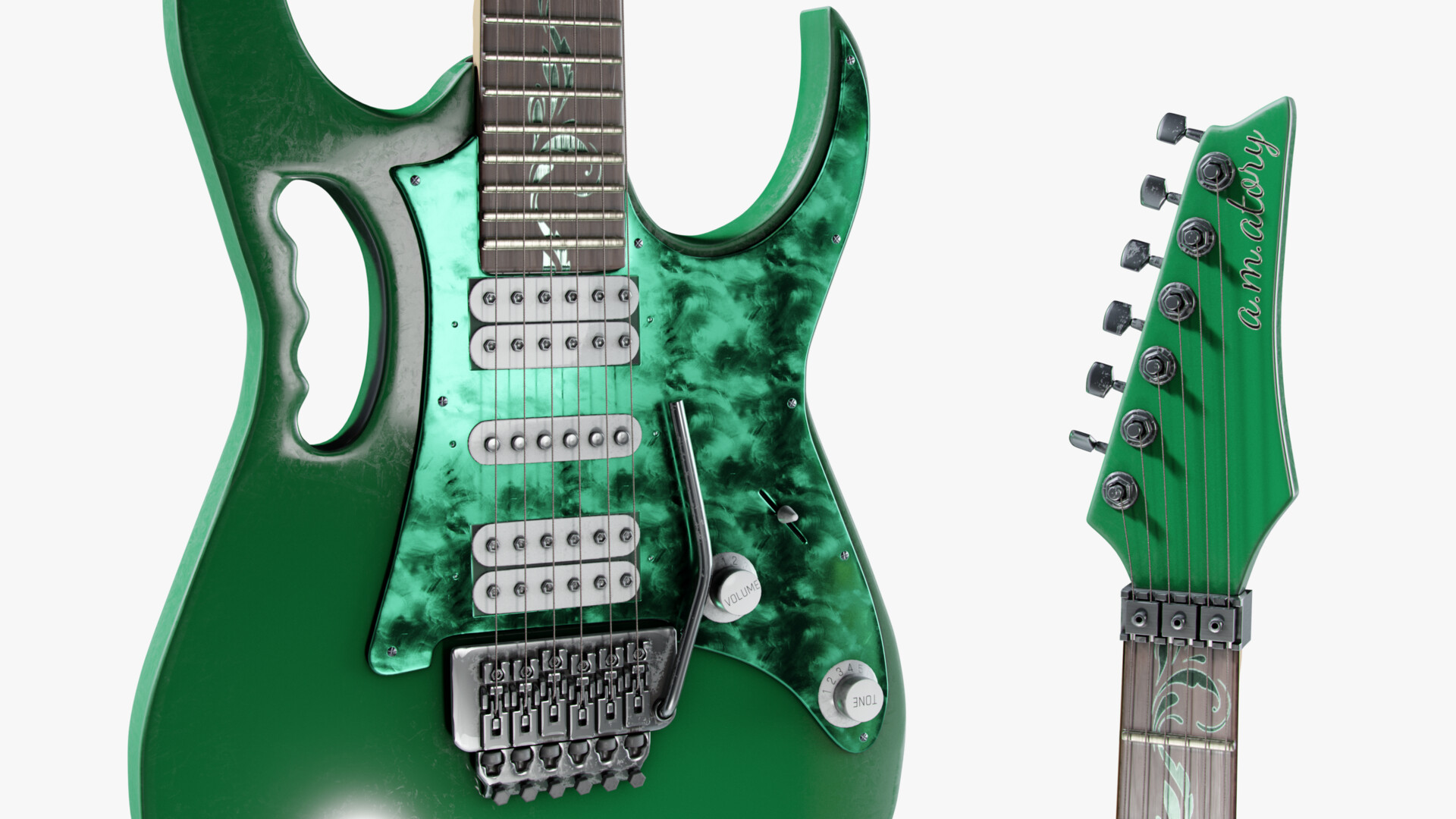 ArtStation - 3D model: Ibanez JEM Flo III ArtStation - 3D model: Ibanez JEM Flo III