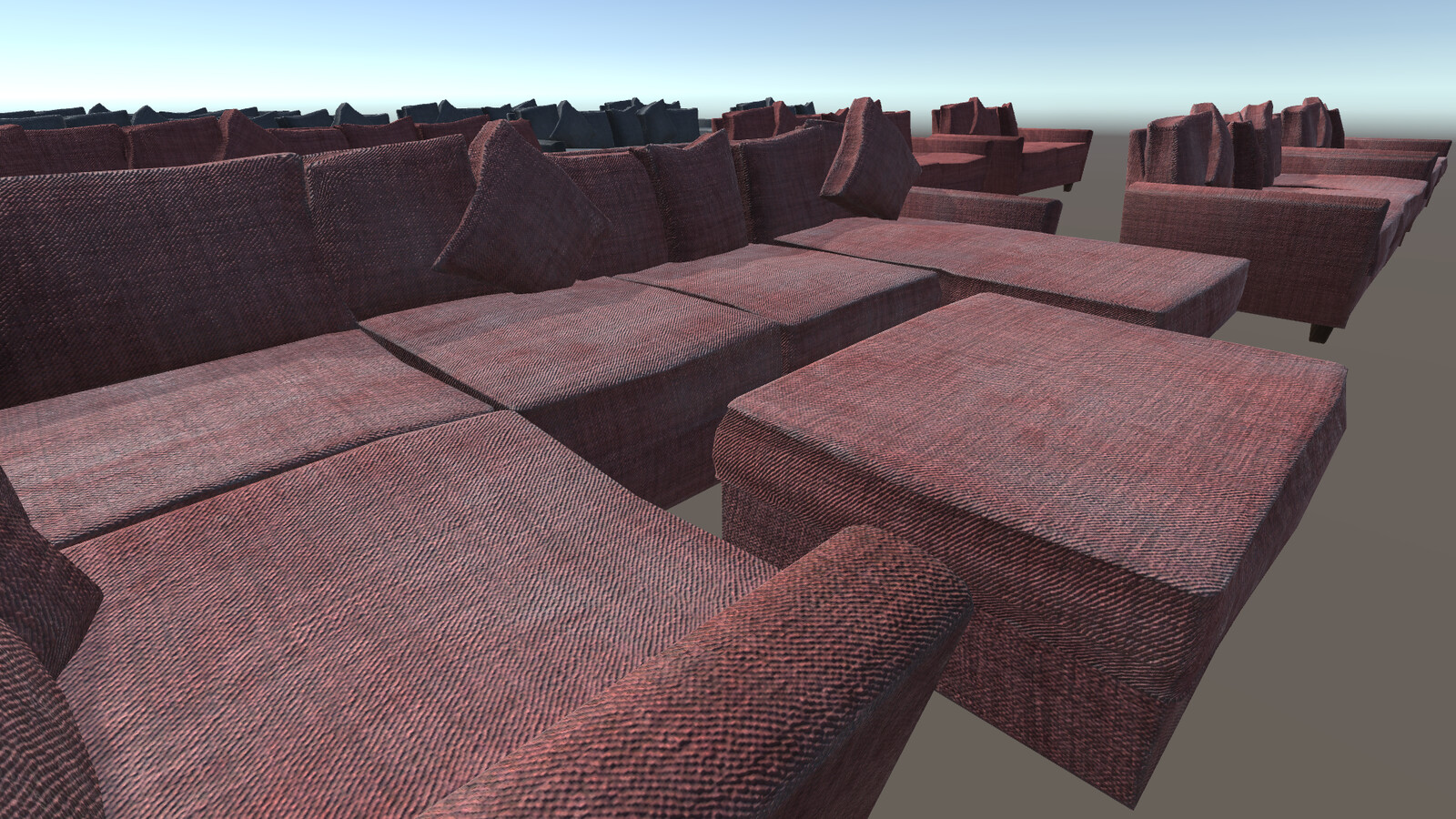 My newest creation, Modular modern couch with sevral material options!
