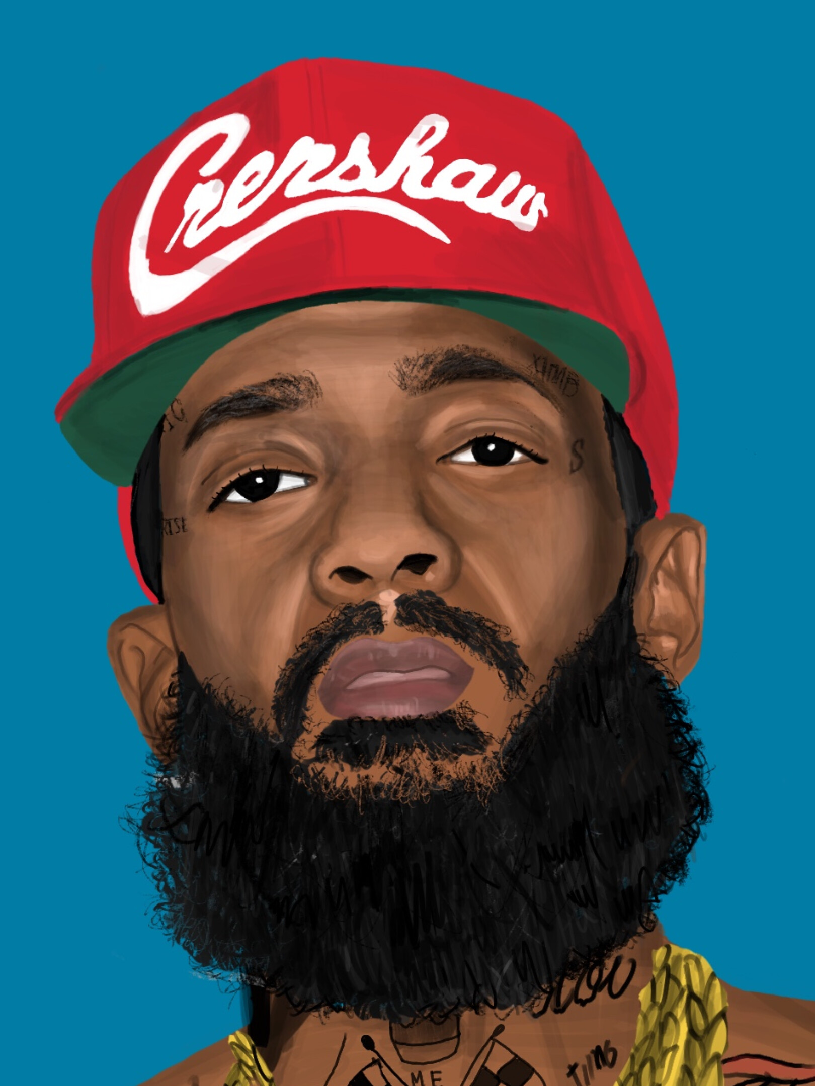 ArtStation Nipsey Hussle Illustration