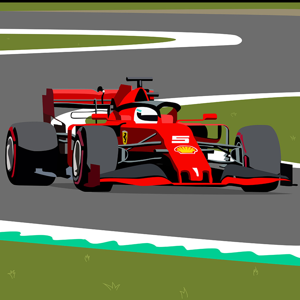 ArtStation Ferrari Formula 1 Illustration