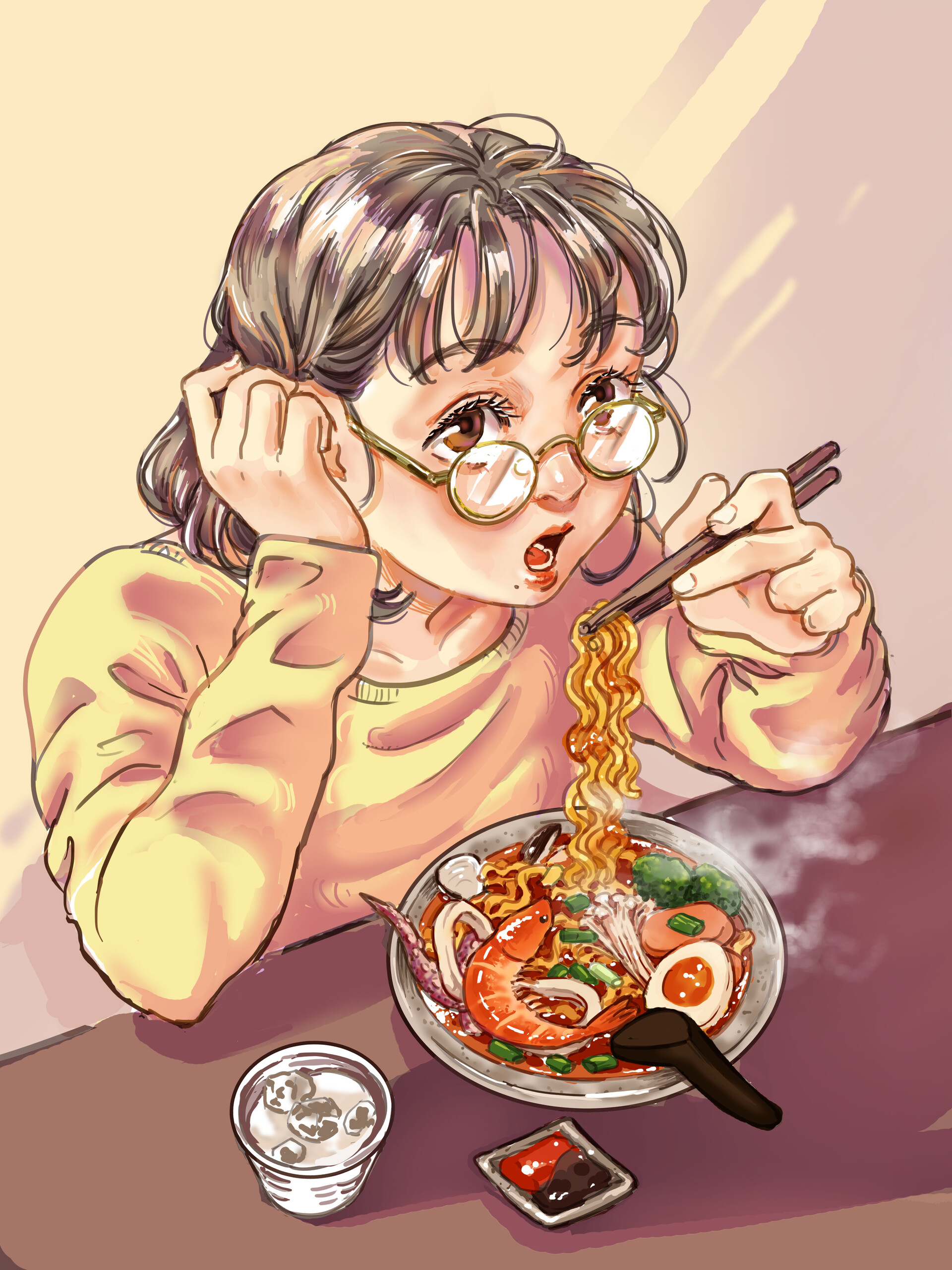 Artstation Noodle Girl