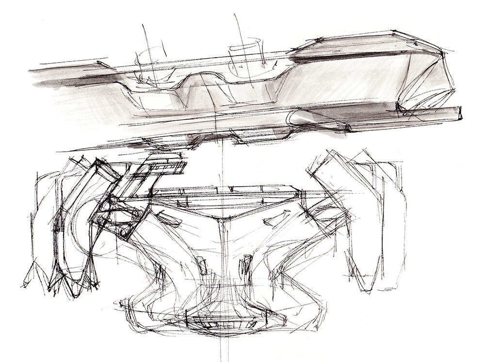 Early pen and marker sketchbook pages.