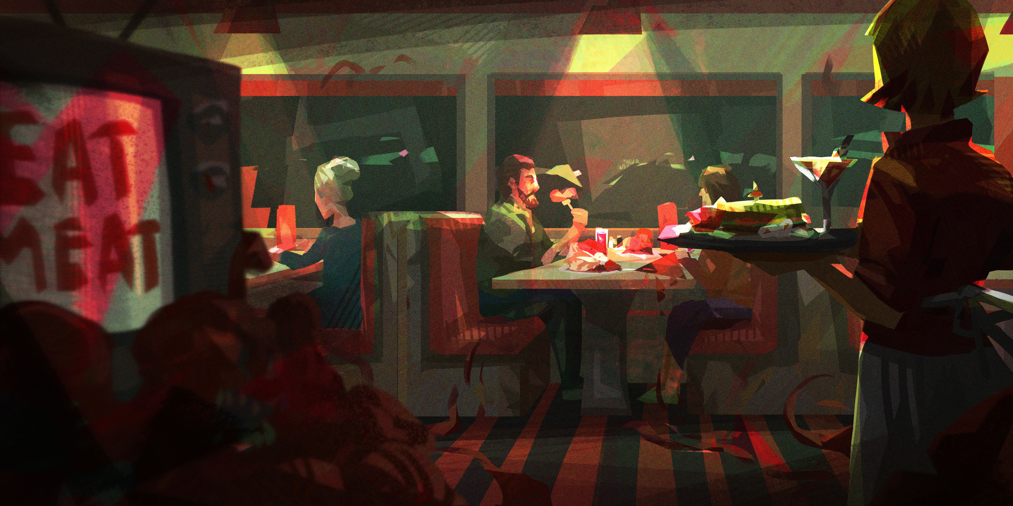 Unused concept of a diner 