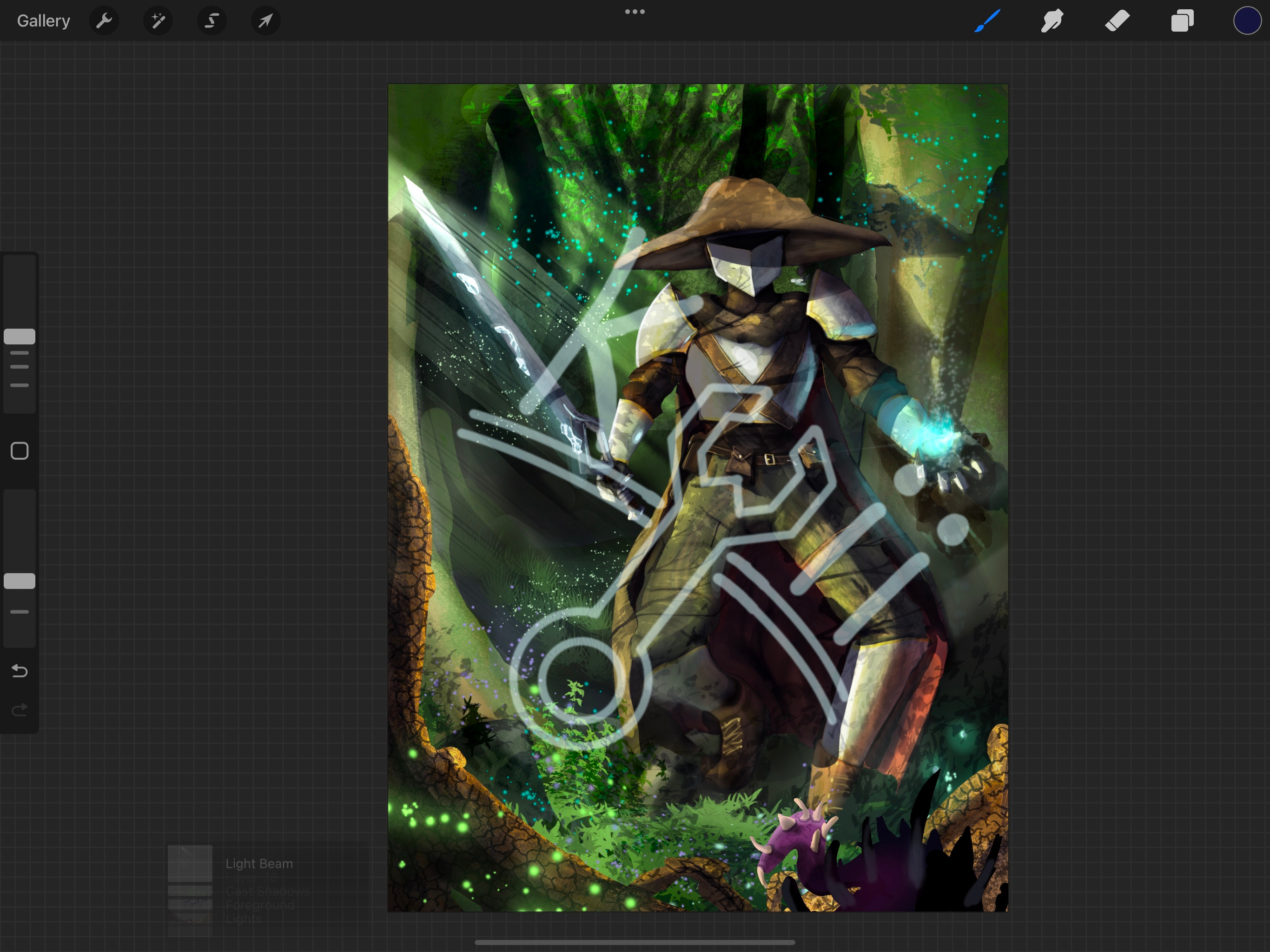 Process painting for The Rogue
