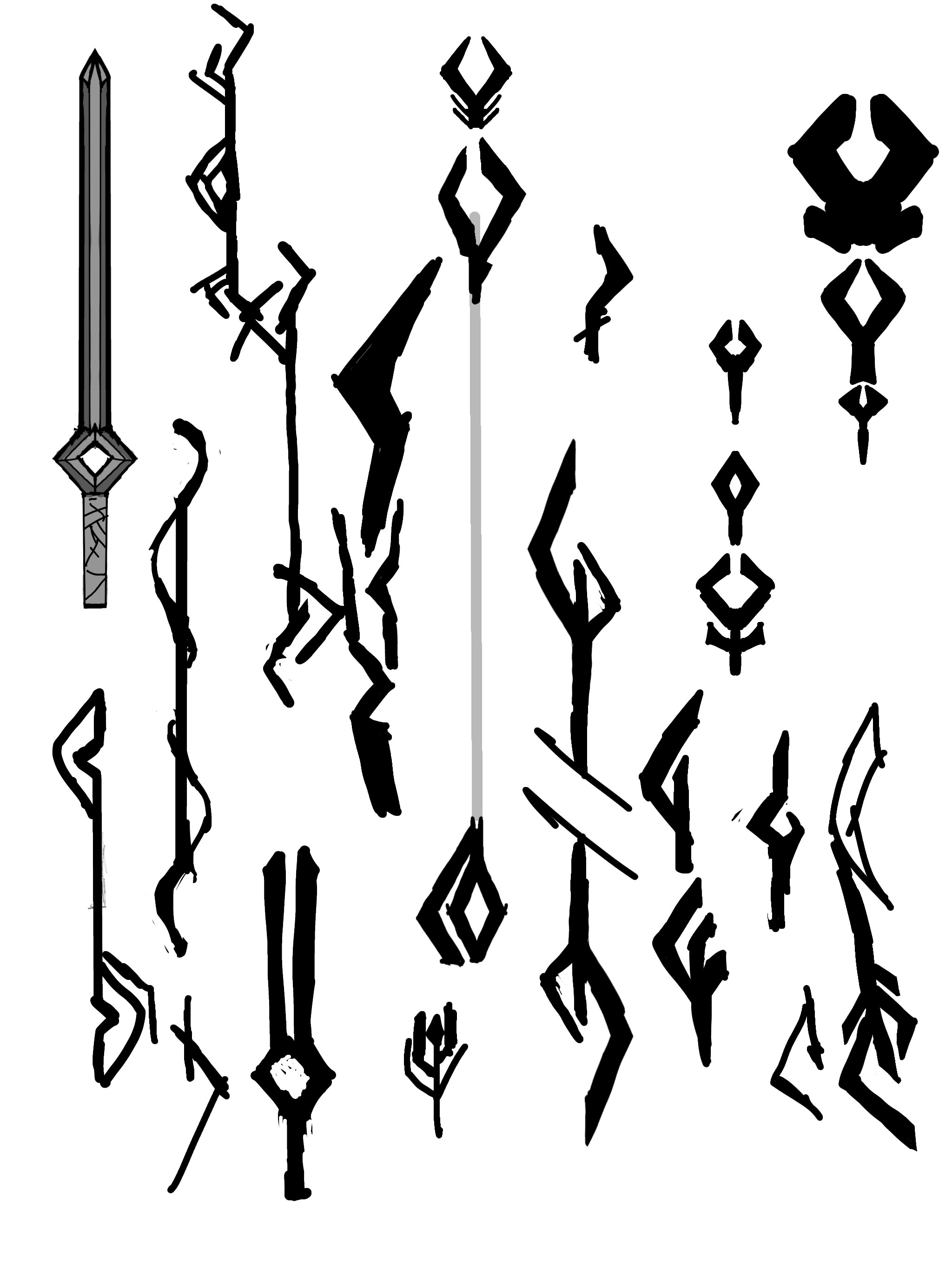 Weapon designs for the Ogues weapon