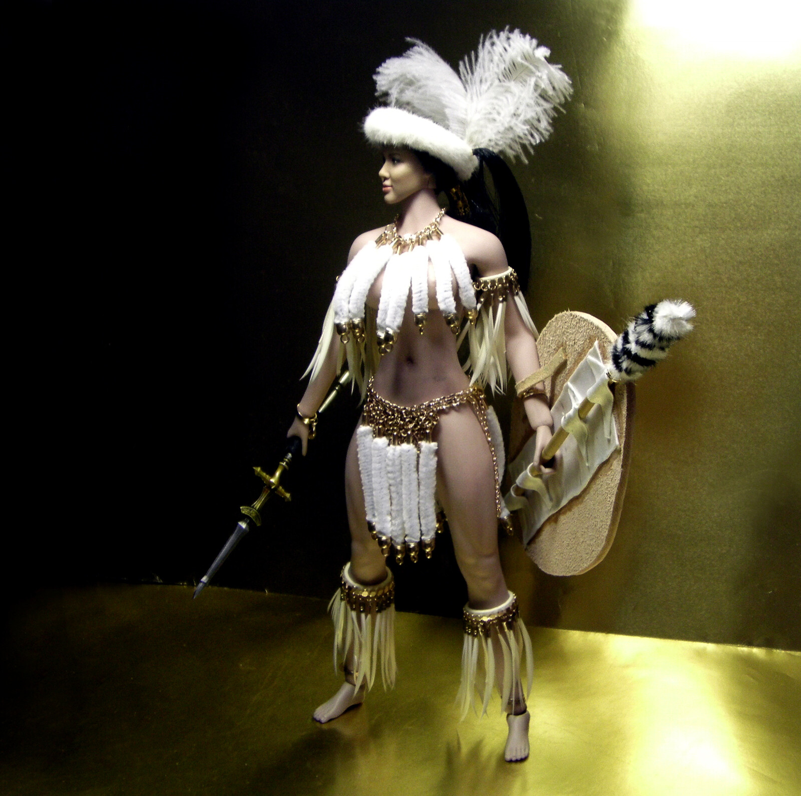 DOLL IN ARMOR - TBLeague Phicen doll in a Zulu costume