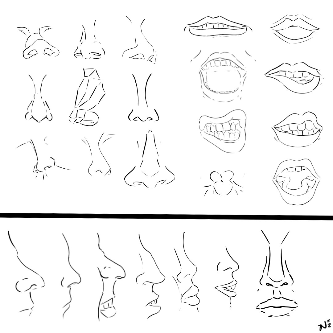 How to Draw an Anime Nose