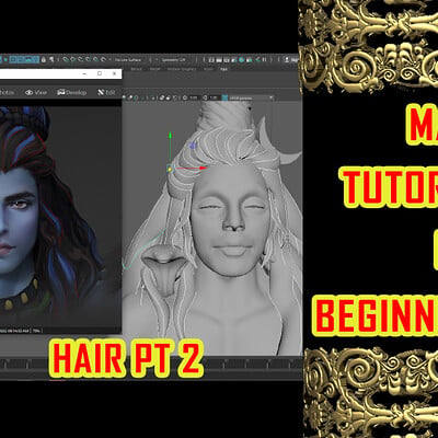 ArtStation - face and hair texture in maya | maya tutorial for beginners in  hindi