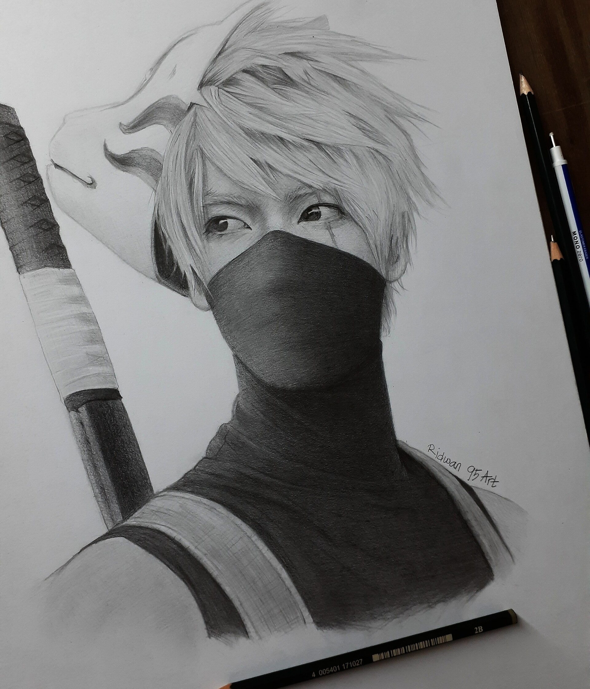 Kakashi Hatake Drawing Cool drawings, Drawings, Sketches easy