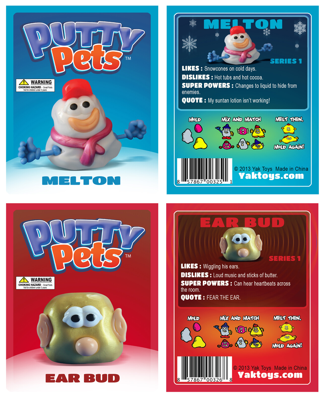 Putty Pets 3   Front and Back