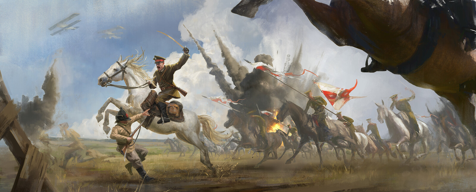 Battle of Warsaw 1920 color sketch