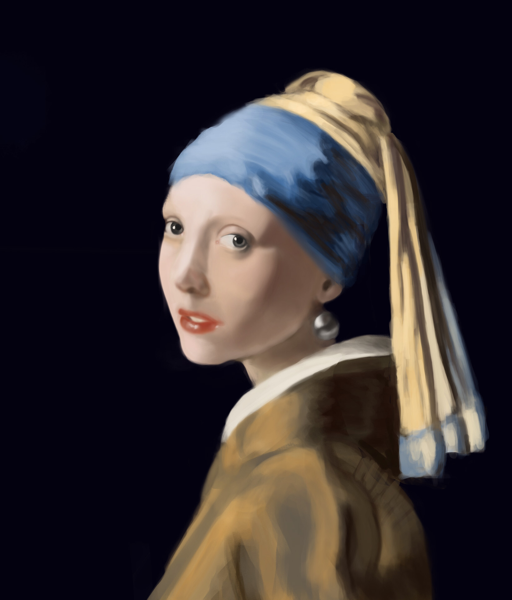 ArtStation - Study of La Jeune Fille à la perle - Johannes Vermeer