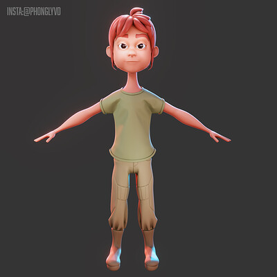 Create shirt and block shoes for character using Marvelous Designer and Blender
