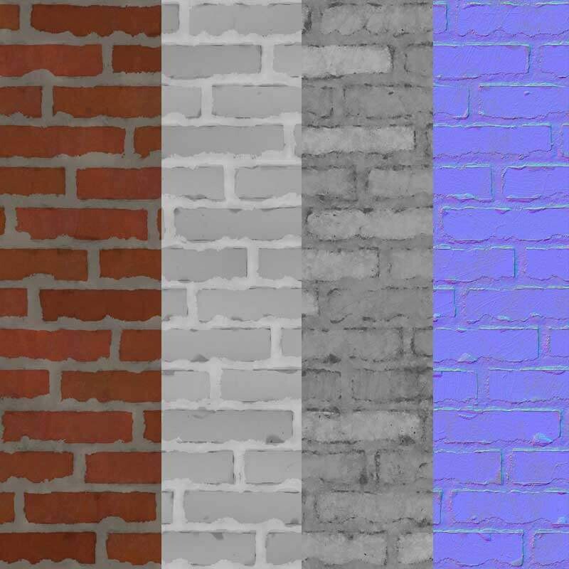 3D textures PBR free Download - Brick Wall PBR Texture 3D High ...