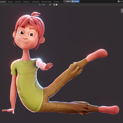 Start to rig character in Blender - WIP