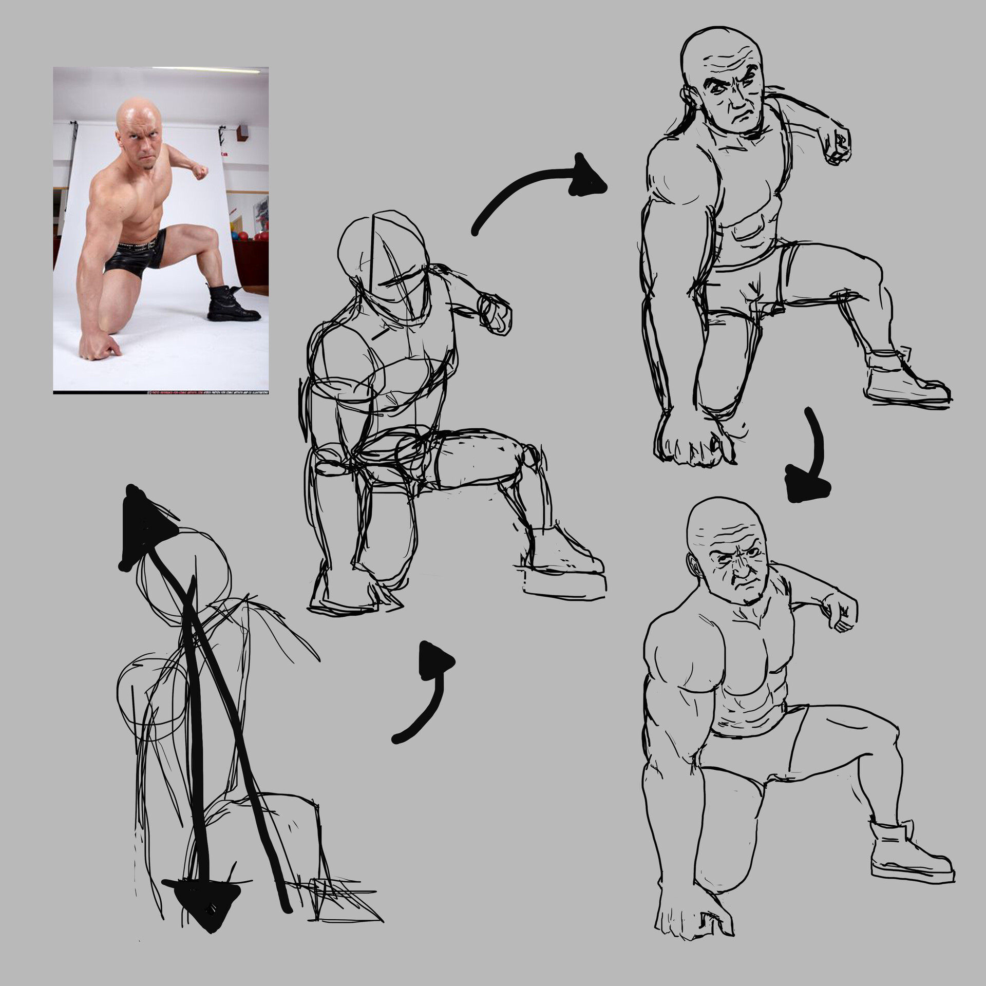 How to Draw Anime Boy Fighting Pose/Stance [Slow Narrated Tutorial] [No  Timelapse] - YouTube