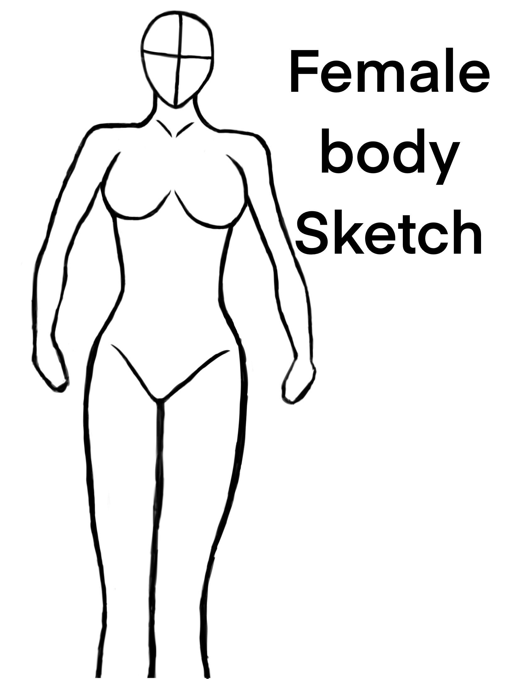 SKETCH OF HUMAN BODY. WOMAN.19 Drawing by Margaryta Verkhovets | Saatchi Art