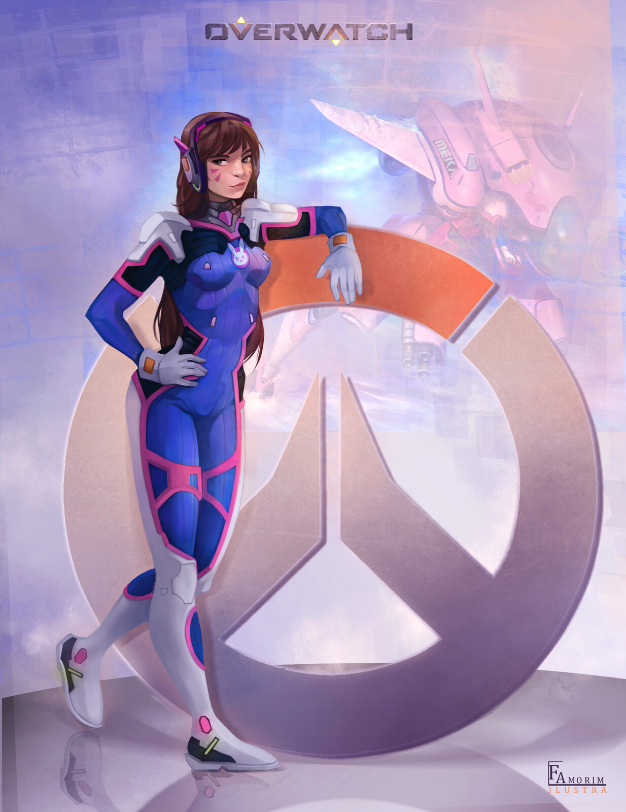 Character DVa the game Overwatch