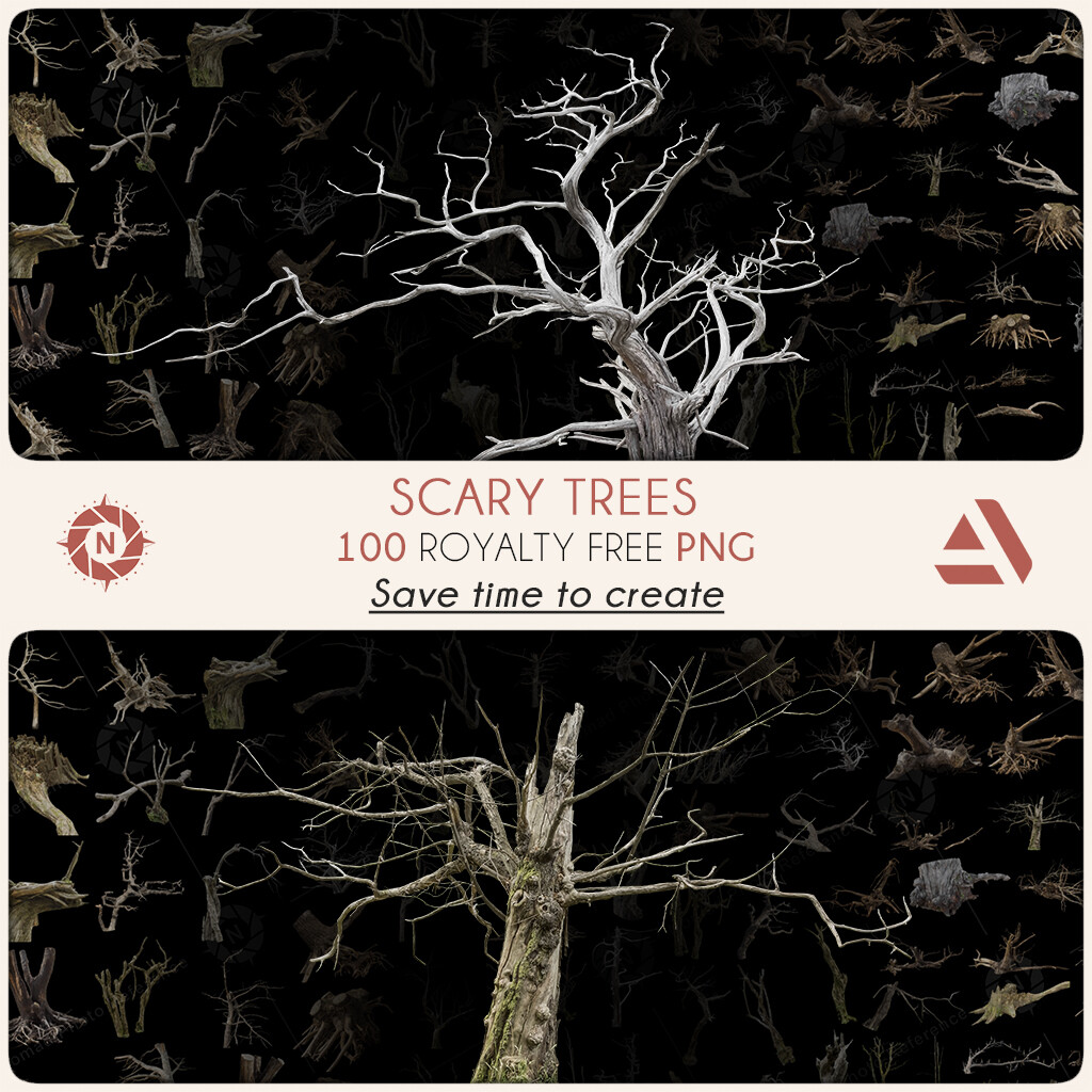 PNG Photo Pack: Scary Trees

https://www.artstation.com/a/13634543