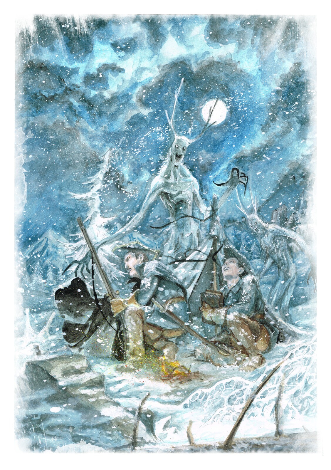 Carolean Death March
- Postcard with white background -