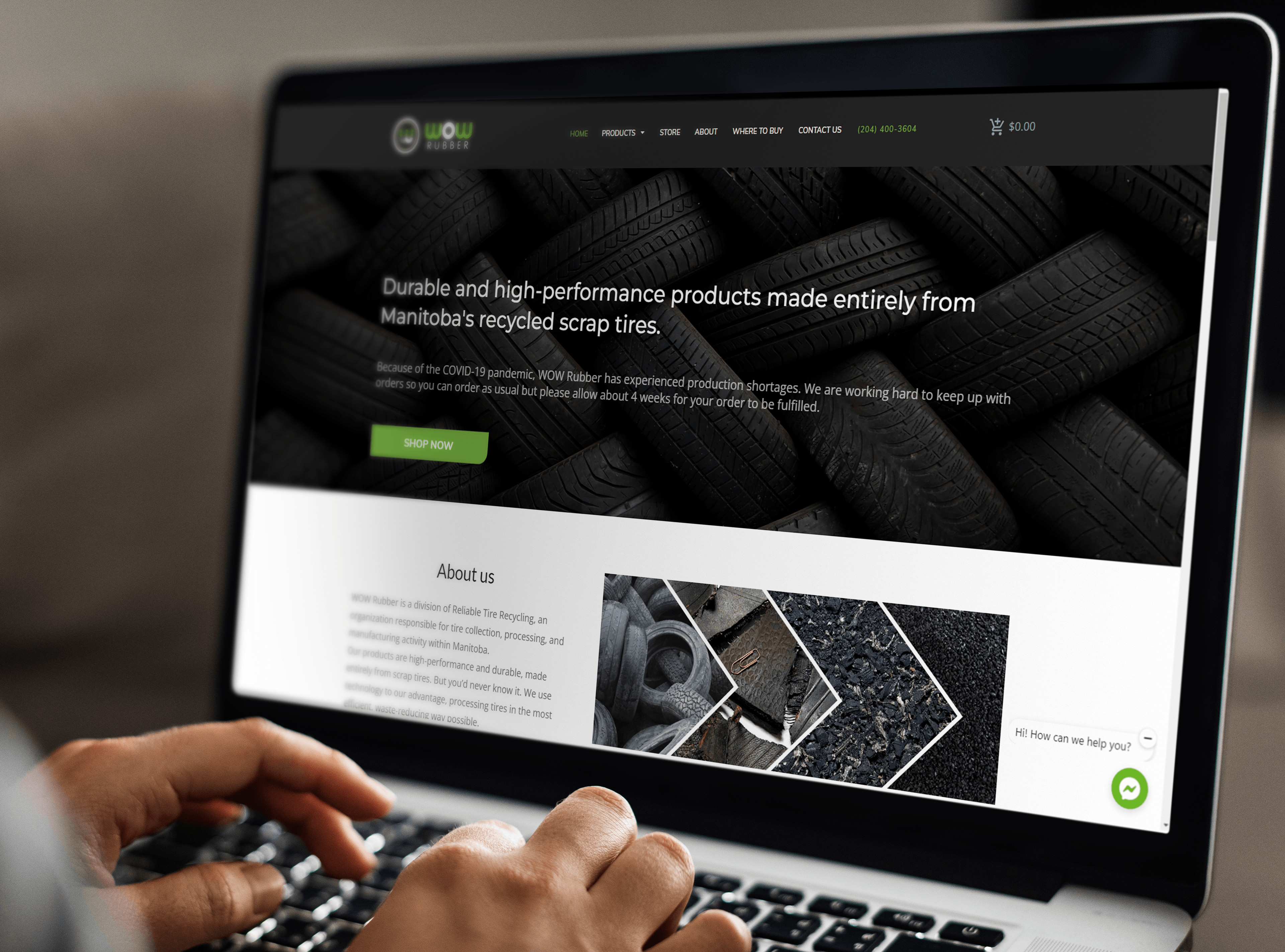 New e-commerce website HTTPS://WOWRUBBER.CA