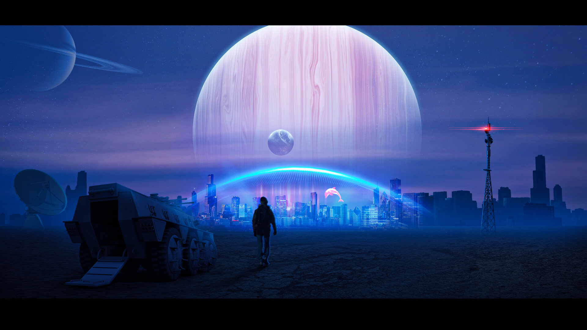 Pavan Kumar - Neon Sci-Fi City