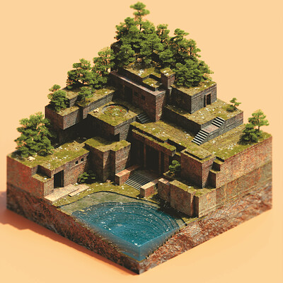 Stone Blocks - Isometric 3D Art
