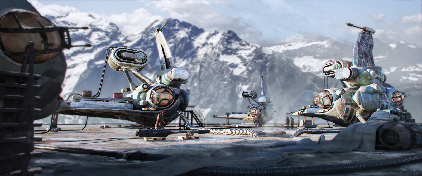 Base on the mountains keyframe.
