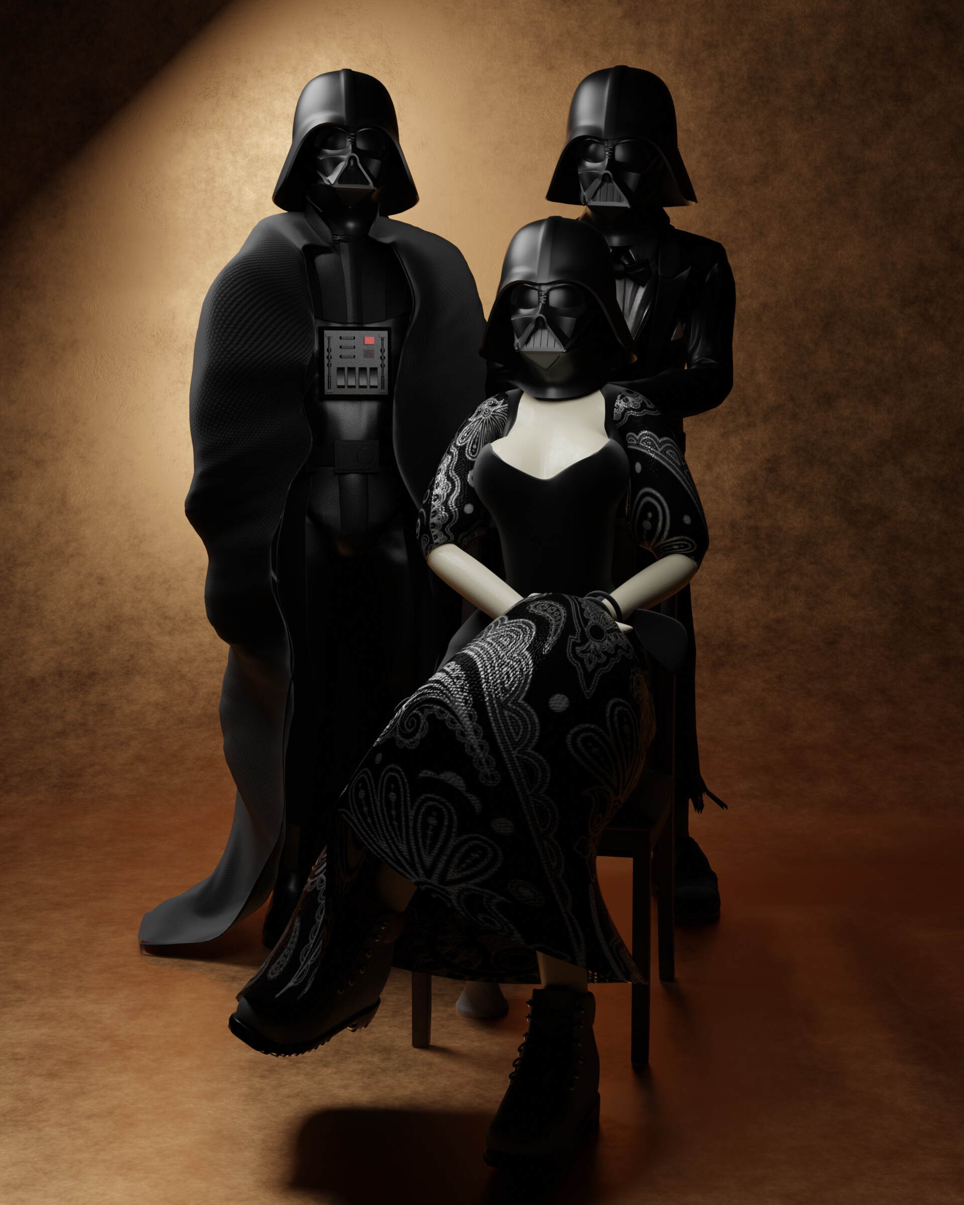 ArtStation Vader family portrait