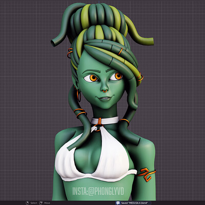 Continue to rig Medusa WIP - DIYTS