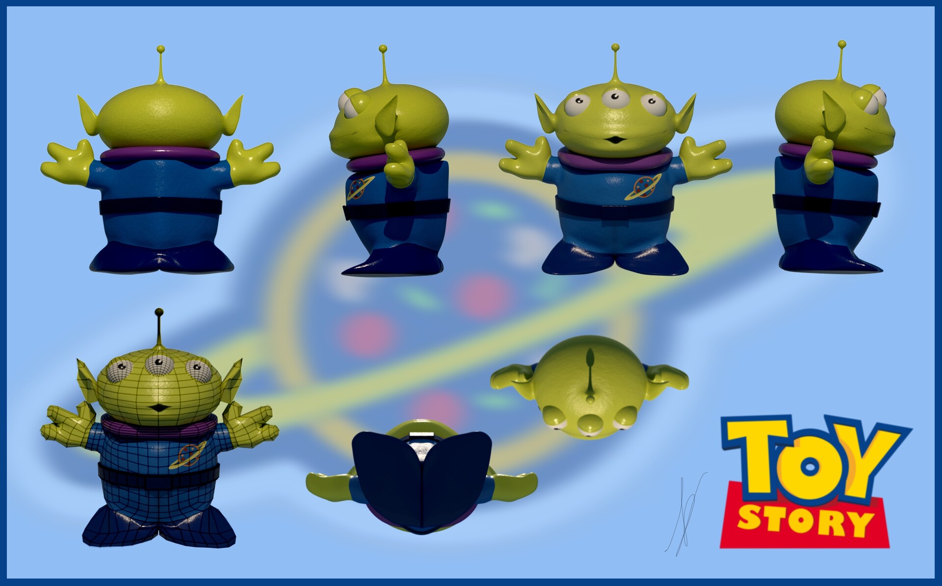 ArtStation 3D model Toy Story Aliens