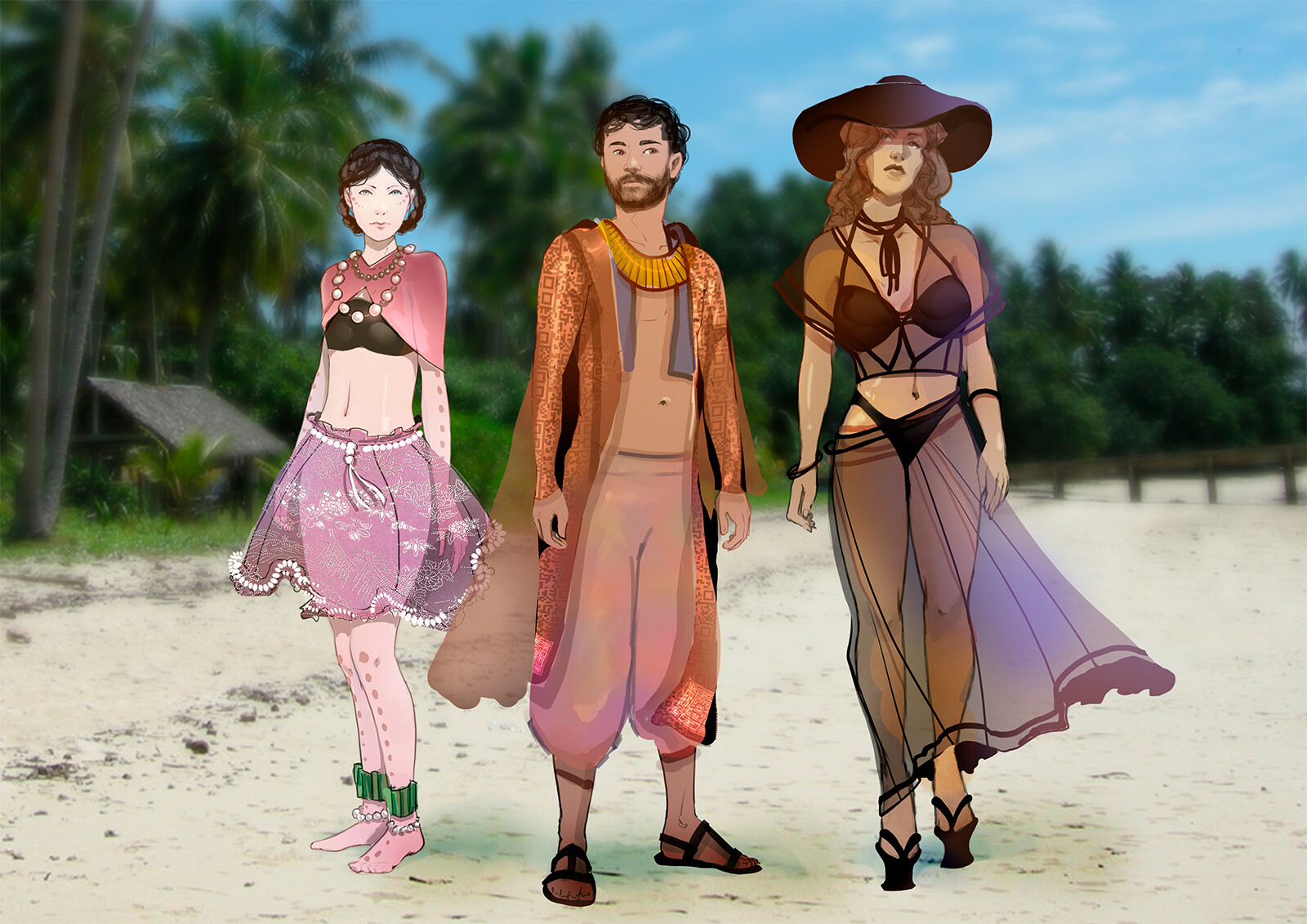 Group pic, in setting