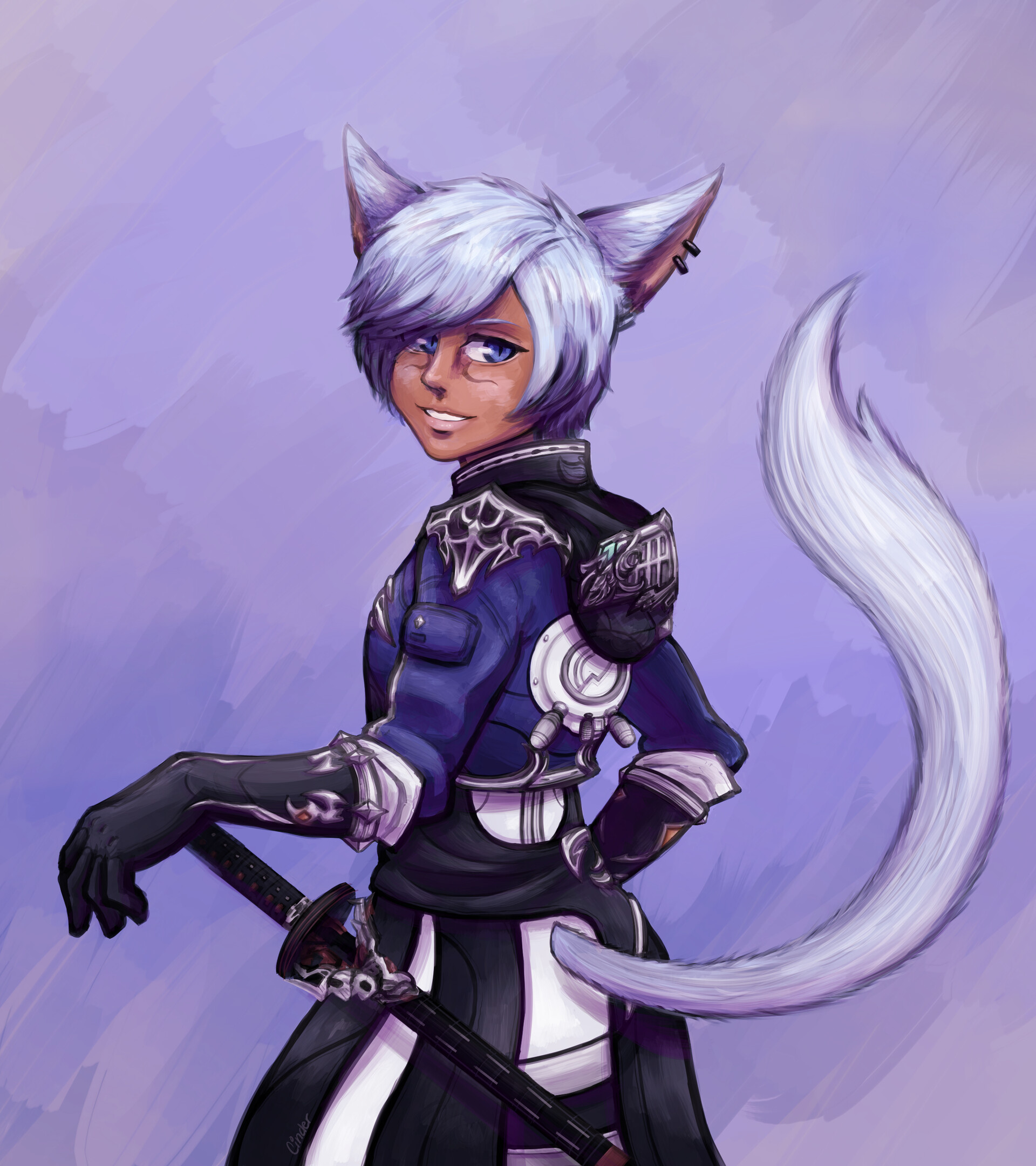 ArtStation Final Fantasy XIV Miqo #39 te Character Commission