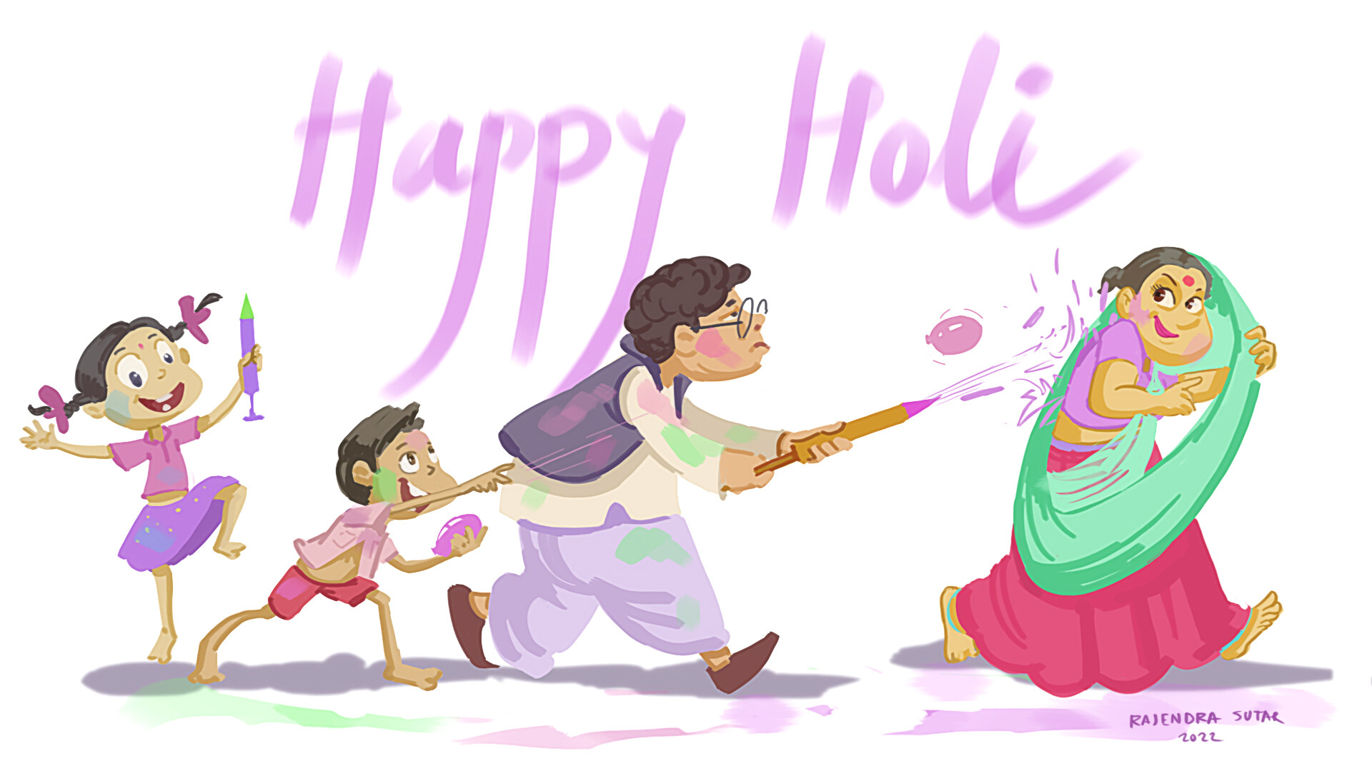 rajendra sutar - Happy Holi Celebration 2022 with Family