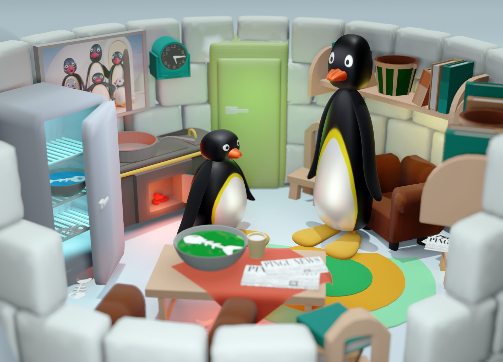 Artstation Pingu 3d Project In Blender