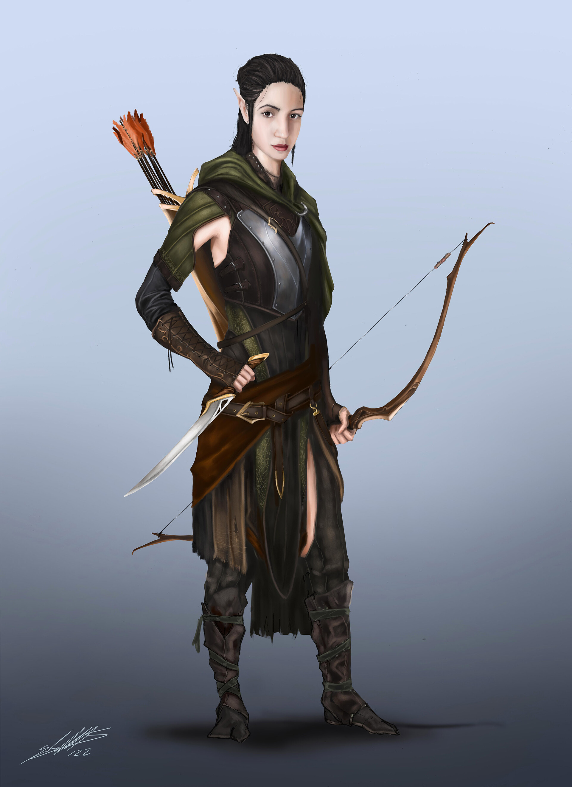 ArtStation - elven huntress