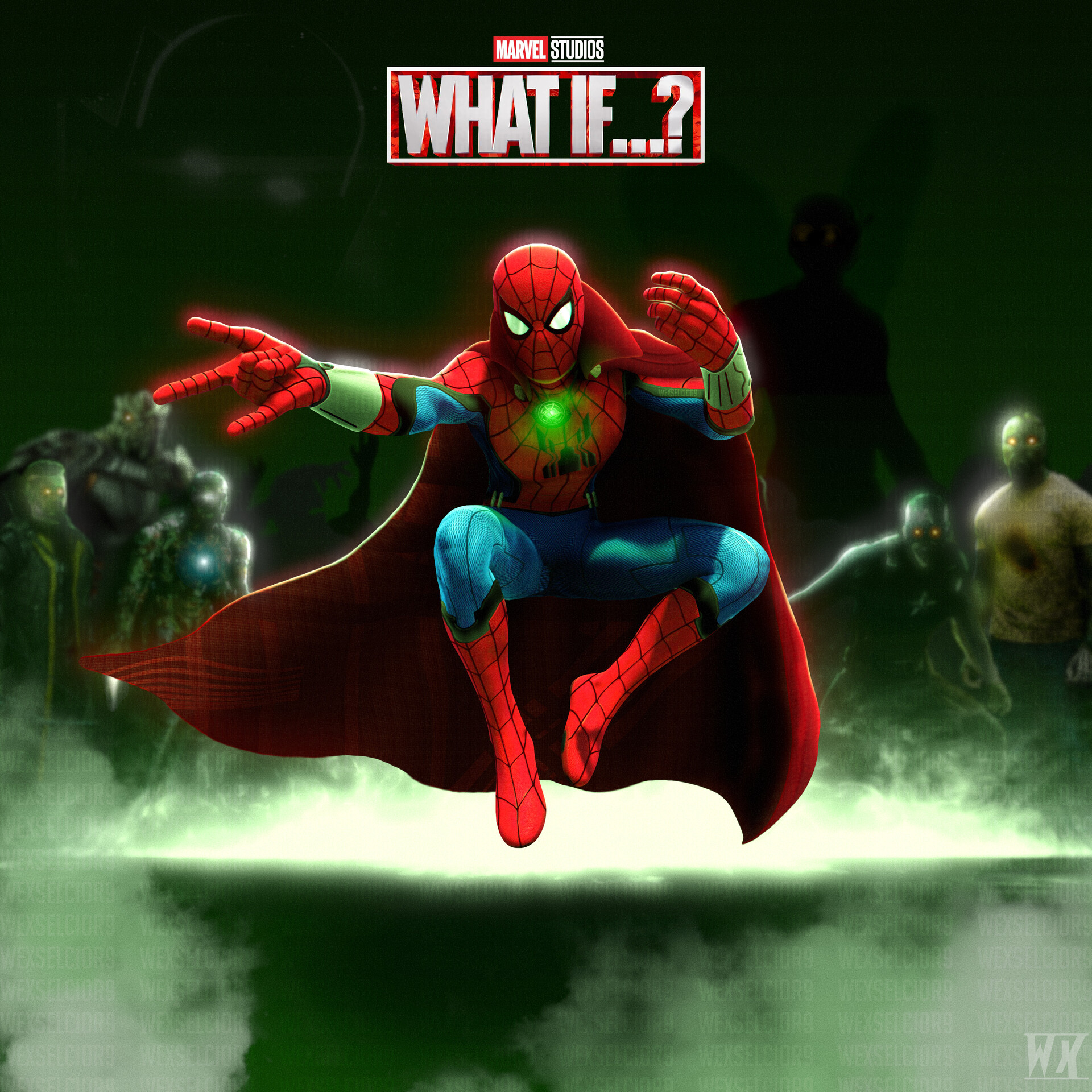 ArtStation - What If...? Zombies - Caped Spider-Man